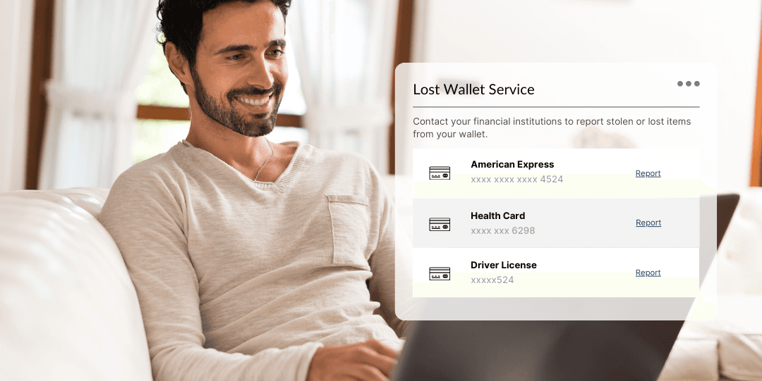 Lost wallet service
